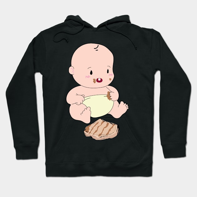 Pork Chop Hoodie by Jgeivett